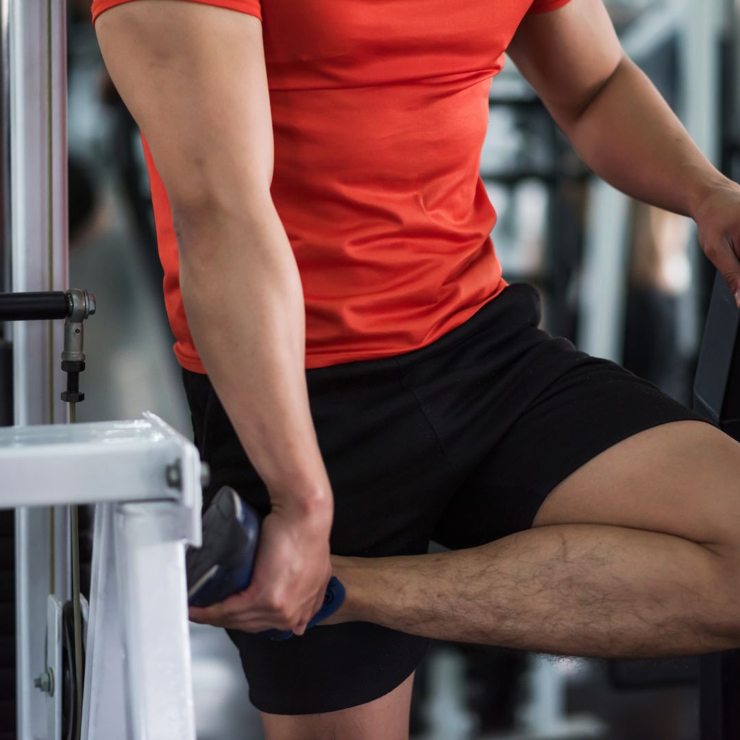stretching at gym